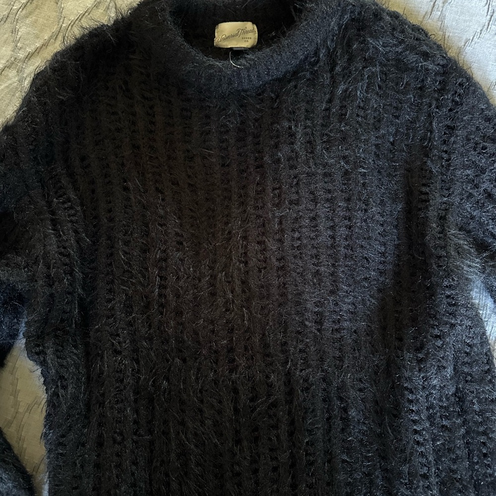 Universal Thread New, unused, Womens Fuzzy Black Sweater